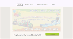 Desktop Screenshot of bouncehouserentalbroward.com