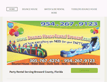 Tablet Screenshot of bouncehouserentalbroward.com
